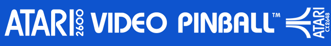 Pinball logo for Atari 2600